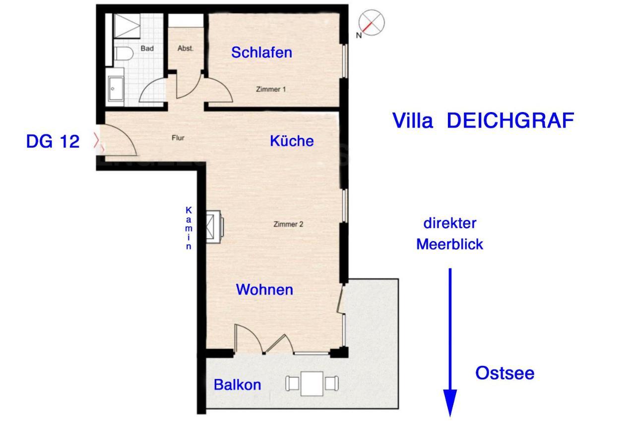 Villa Deichgraf 12 "Meerblick" Börgerende-Rethwisch المظهر الخارجي الصورة